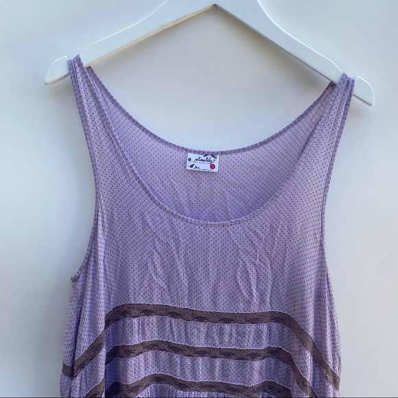 Intimately Free People Lace Polka Dot Swing Dress S - Picture 6 of 10